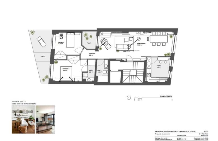 Piso en venta en Adelaida Muro