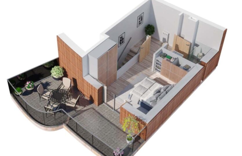 Dúplex de obra nueva en venta
