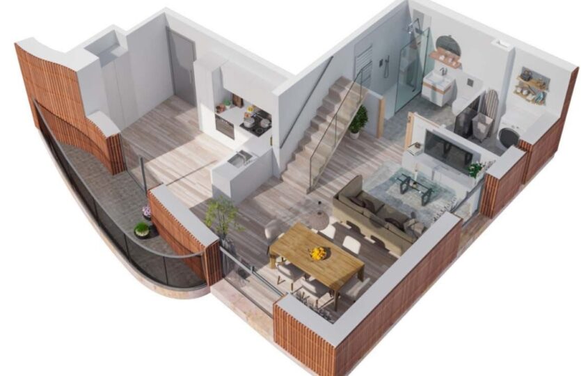 Dúplex de obra nueva en venta