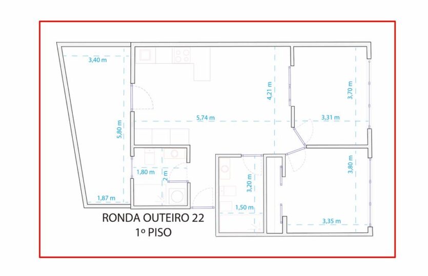 Piso en venta con terraza